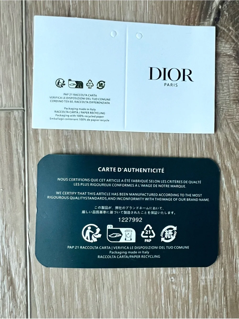 Dior Black Pebbled Leather Card & Key Holder